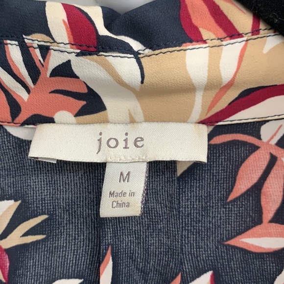 JOIE floral tropical print Summer casual blouse - Picture 6 of 9